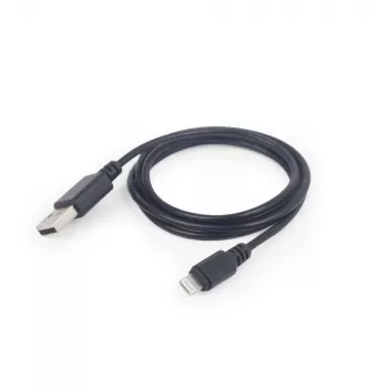 Cabo de sincronização e carregamento GEMBIRD USB para Apple Lightning, 2m - preto