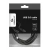 Cabo USB Gembird CCP-USB3-AMCM-6 USB 3.2 Gen 1 (USB-C para USB-A) 1,8 m preto