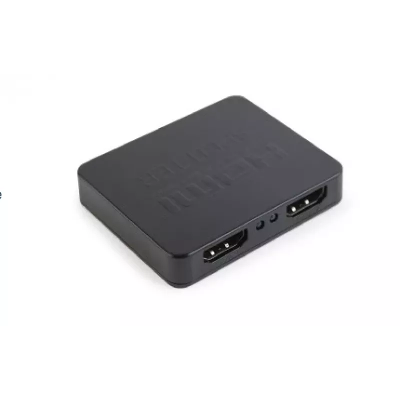 Splitter de vídeo HDMI GEMBIRD DSP-2PH4-03 — 2 saídas HDMI, até 3840×2160, largura de banda 225 MHz, HDCP, 5 V DC, preto