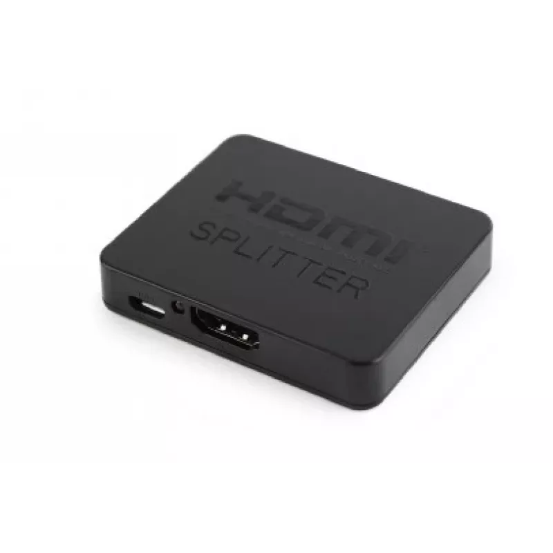 Splitter de vídeo HDMI GEMBIRD DSP-2PH4-03 — 2 saídas HDMI, até 3840×2160, largura de banda 225 MHz, HDCP, 5 V DC, preto