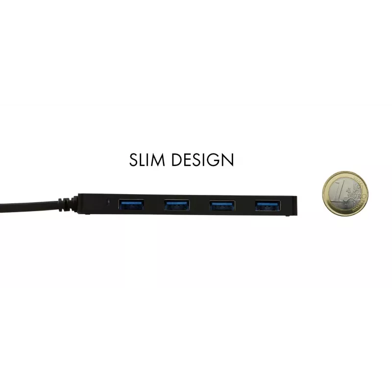Hub passivo USB-C slim i-tec Advance 4 portas