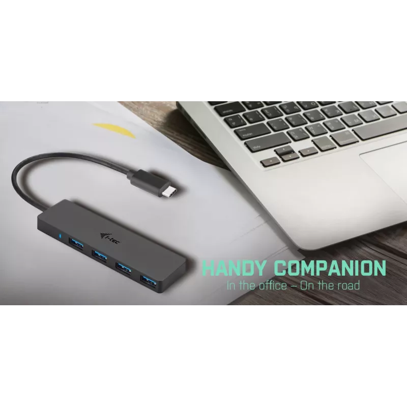 Hub passivo USB-C slim i-tec Advance 4 portas