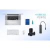 Hub passivo USB-C slim i-tec Advance 4 portas