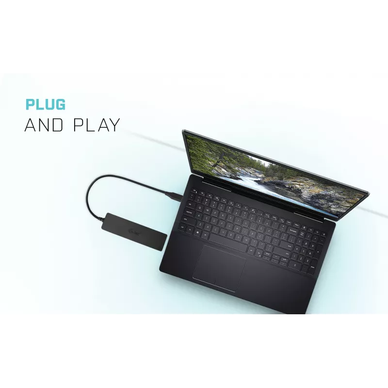 Hub passivo USB-C slim i-tec Advance 4 portas