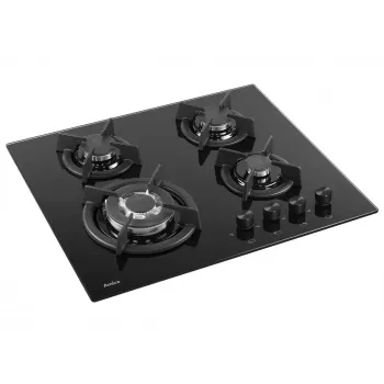 Placa de fogão a gás de encastrar Amica PG6411SR, 4 zonas, controlo mecânico
