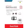 Pen USB WESTERN DIGITAL SanDisk ULTRA DUAL DRIVE M3.0 - 128 GB - Micro-USB / USB 3.0