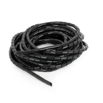 Tubo espiral para cabos GEMBIRD 12mm, 10 m – preto