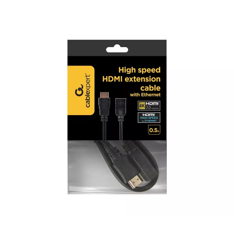 Cabo de extensão HDMI High-Speed com Ethernet GEMBIRD, 50 cm