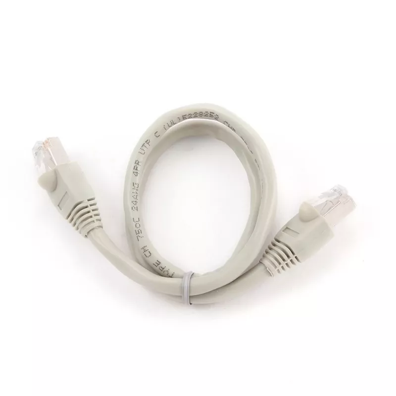 Cabo de rede Gembird Cat6 U/UTP PP6U-0.5M, 0,5 m, ficha RJ-45 macho para ficha RJ-45 macho, branco, AWG24