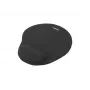 Tapete de rato NATEC Marmot preto com apoio de pulso em gel, superfície de tecido 245×225×22 mm