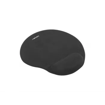 Tapete de rato NATEC Marmot preto com apoio de pulso em gel, superfície de tecido 245×225×22 mm