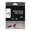 Cabo de dados GEMBIRD SATA III com conector angular de 90 graus, 50 cm – clipes metálicos