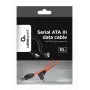 Cabo de dados GEMBIRD SATA III com conector angular de 90 graus, 50 cm – clipes metálicos