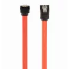 Cabo de dados GEMBIRD SATA III com conector angular de 90 graus, 50 cm – clipes metálicos
