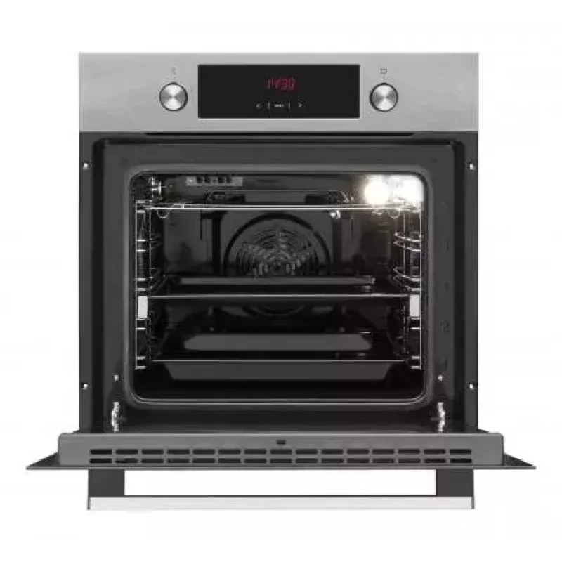 Forno elétrico de encastrar AMICA EB7541D Fine, 65 L, limpeza a vapor, ar quente, grelhador, aço inoxidável