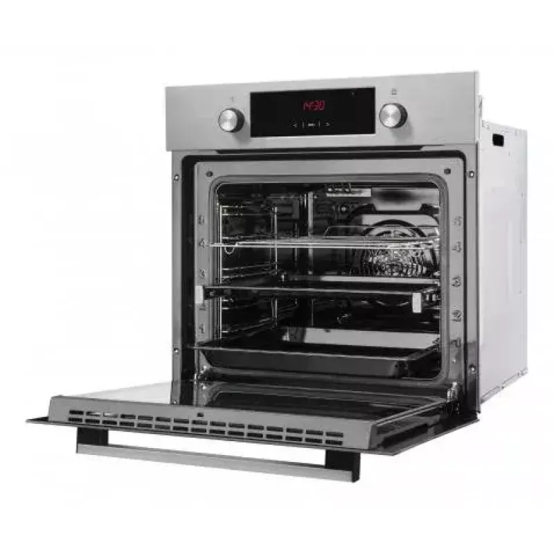 Forno elétrico de encastrar AMICA EB7541D Fine, 65 L, limpeza a vapor, ar quente, grelhador, aço inoxidável