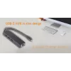 i-tec Advance USB-C hub passivo fino 3 portas + adaptador Gigabit Ethernet