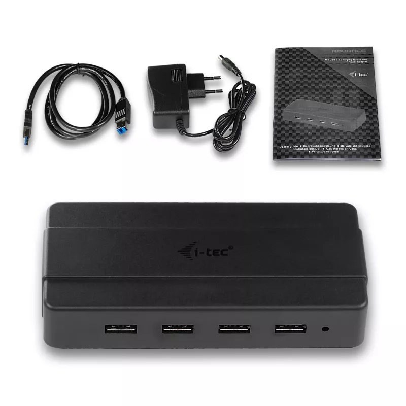 i-tec USB 3.0 Charging HUB 4 portas fonte de alimentação USB 3.2 Gen 1 Type-B
