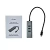 i-tec Metal USB-C HUB 3 portas + adaptador Gigabit Ethernet