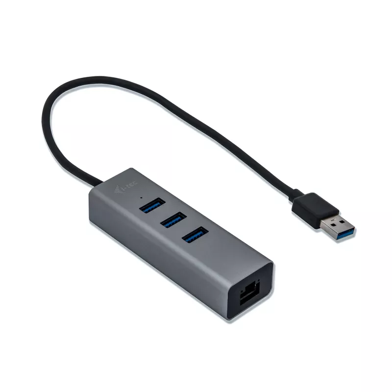 i-tec Metal USB 3.0 HUB 3 portas + adaptador Gigabit Ethernet