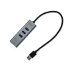 i-tec Metal USB 3.0 HUB 3 portas + adaptador Gigabit Ethernet