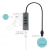 i-tec Metal USB 3.0 HUB 3 portas + adaptador Gigabit Ethernet