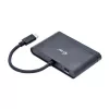 Adaptador de viagem USB-C para HDMI ITEC i-tec USB C adaptador de viagem HDMI PD/dados – preto, chipset RTS5403/RTS5404/RTS5411/PS176, 90×58×14 mm