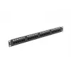 Lanberg PPU5-1024-B painel de patch, 24 portas, 1U, 19 polegadas, Cat5e UTP, metálico, preto