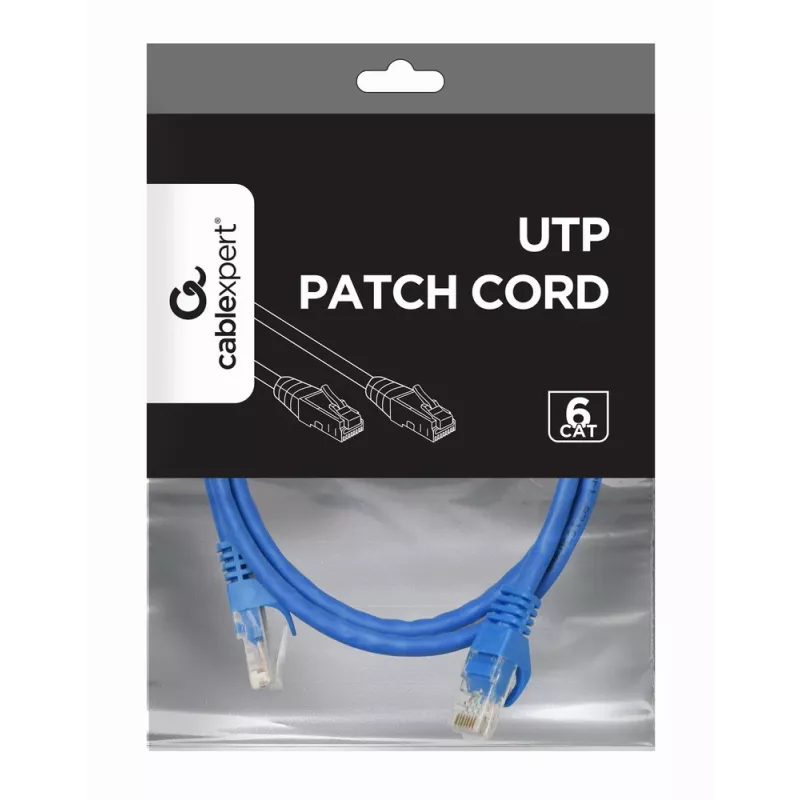 Cabo de rede GEMBIRD - CAT6 - UTP - 50 cm - azul