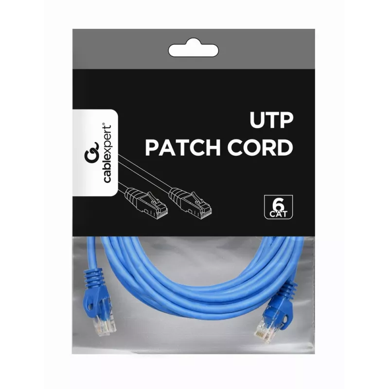 Cabo de rede Gembird PP6U-3M RJ-45 Cat6 3 m azul