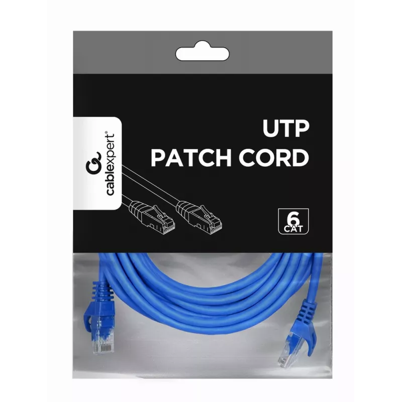 Cabo de rede GEMBIRD - CAT6 - UTP - 5 m - azul