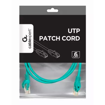 Cabo de rede GEMBIRD - CAT6 - UTP - 2 m - verde