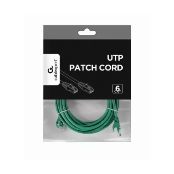 Cabo de rede GEMBIRD - CAT6 - UTP - 5 m - verde