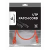 Cabo de rede GEMBIRD - CAT6 - UTP - 50 cm - vermelho