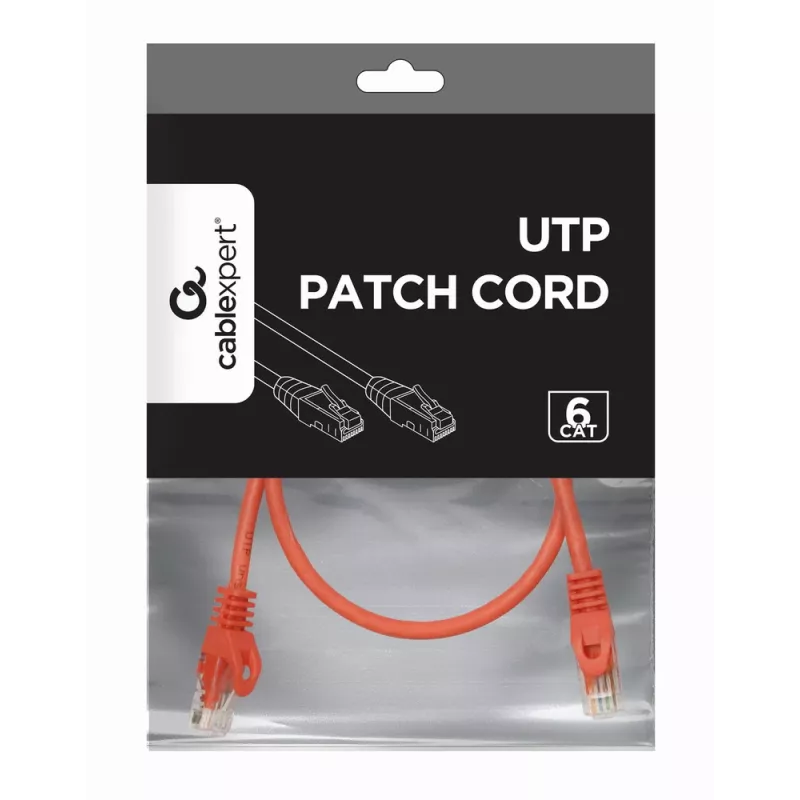 Cabo de rede GEMBIRD - CAT6 - UTP - 50 cm - vermelho
