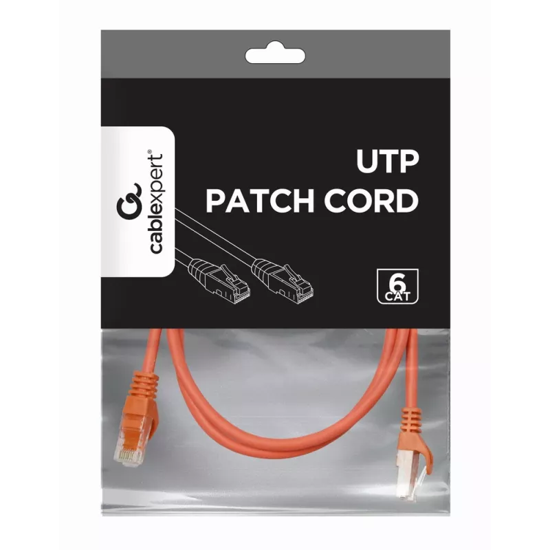 Cabo de rede GEMBIRD - CAT6 - UTP - 1 m - vermelho