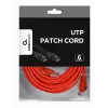 Cabo de rede GEMBIRD - CAT6 - UTP - 5 m - vermelho