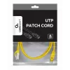 Cabo de rede Gembird PP6U-1M RJ-45 Cat6 1 m amarelo
