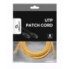 Cabo de rede Gembird PP6U-3M RJ-45 Cat6 3 m amarelo