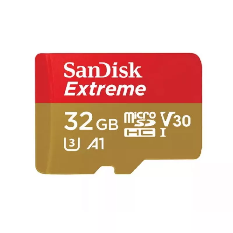 SanDisk Extreme Action Cartão de memória microSDHC 32GB, A1 + adaptador (SDSQXAF-032G-GN6AA)