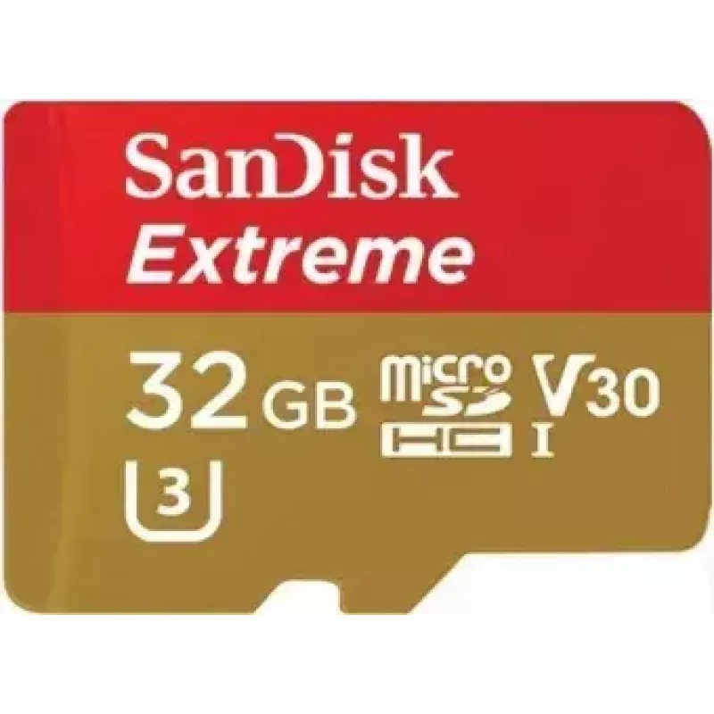 SanDisk Extreme Action Cartão de memória microSDHC 32GB, A1 + adaptador (SDSQXAF-032G-GN6AA)