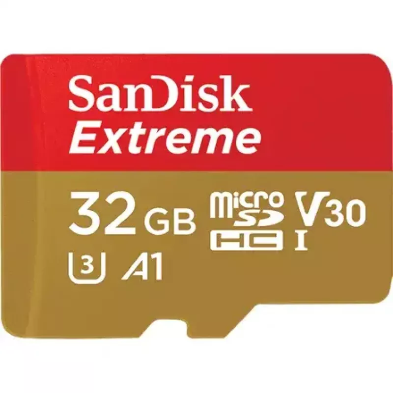 SanDisk Extreme Action Cartão de memória microSDHC 32GB, A1 + adaptador (SDSQXAF-032G-GN6AA)