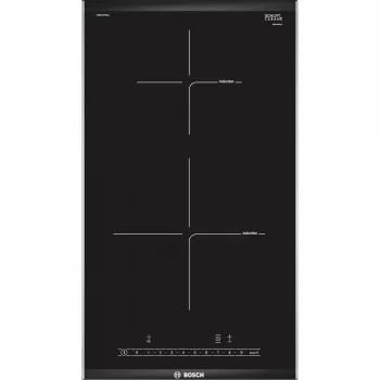 Bosch PIB375FB1E placa de cozinha preto, aço inoxidável encastrar placa de indução 2 zona(s)