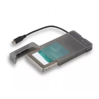 i-tec MySafe USB-C 3.1 Gen. 2 easy, caixa para HDD/SSD, 2,5 polegadas, Serial ATA, Serial ATA II, Serial ATA III, 10 Gbit/s, conectividade USB, preto