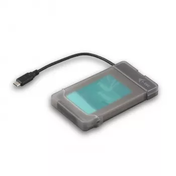 i-tec MySafe USB-C 3.1 Gen. 2 easy, caixa para HDD/SSD, 2,5 polegadas, Serial ATA, Serial ATA II, Serial ATA III, 10 Gbit/s, conectividade USB, preto