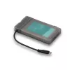 i-tec MySafe USB-C 3.1 Gen. 2 easy, caixa para HDD/SSD, 2,5 polegadas, Serial ATA, Serial ATA II, Serial ATA III, 10 Gbit/s, conectividade USB, preto