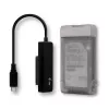 i-tec MySafe USB-C 3.1 Gen. 2 easy, caixa para HDD/SSD, 2,5 polegadas, Serial ATA, Serial ATA II, Serial ATA III, 10 Gbit/s, conectividade USB, preto