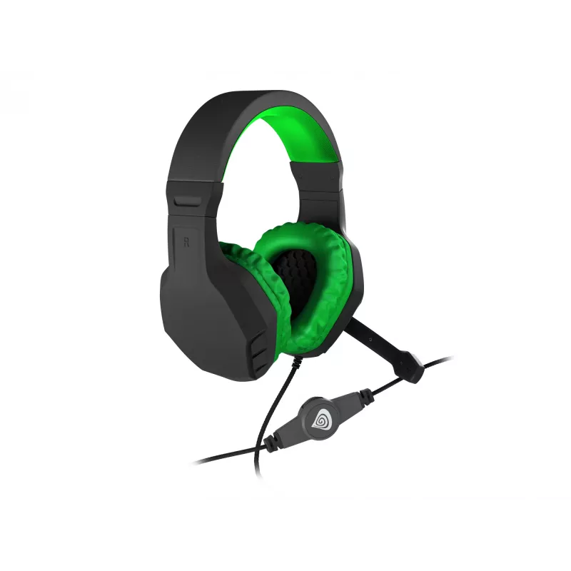 GENESIS Argon 200 Headset auscultadores gaming com fio preto, verde