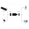 Adaptador gráfico USB Gembird A-USB3-CMAF-01 — USB Type-C para USB (USB 2.0 / 3.2 Gen 1), compacto preto