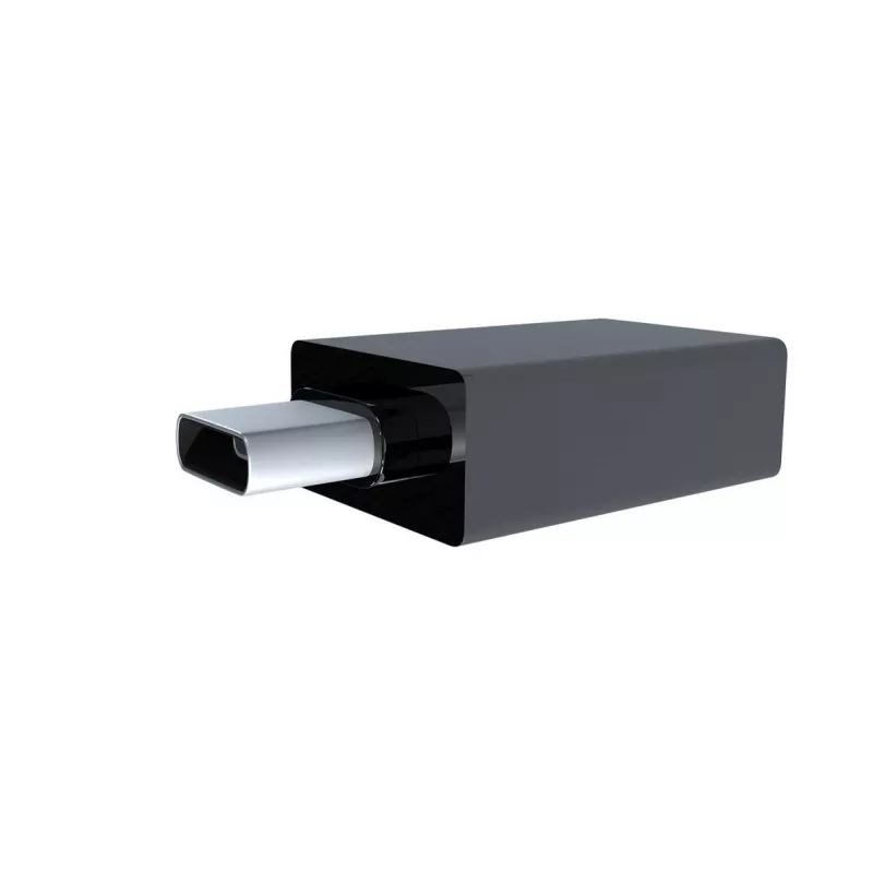 Adaptador gráfico USB Gembird A-USB3-CMAF-01 — USB Type-C para USB (USB 2.0 / 3.2 Gen 1), compacto preto